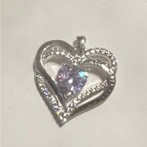 Engraved “I love you forever and always” Silver Heart Pendant